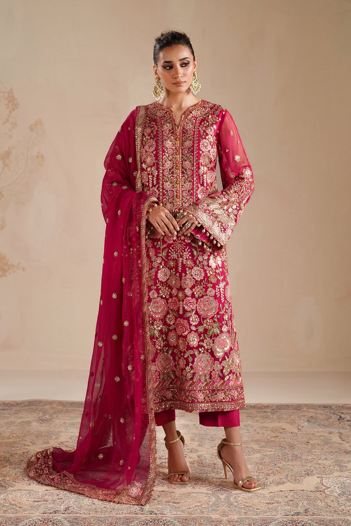 Baroque - Embroidered Chiffon UF-4363