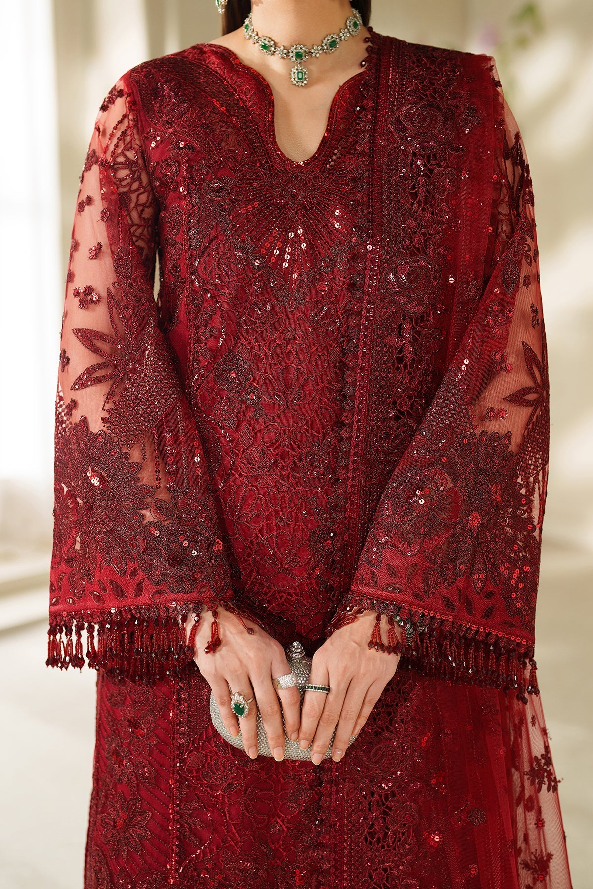 Baroque - Embroidered Net Ch14-01 Unstitched