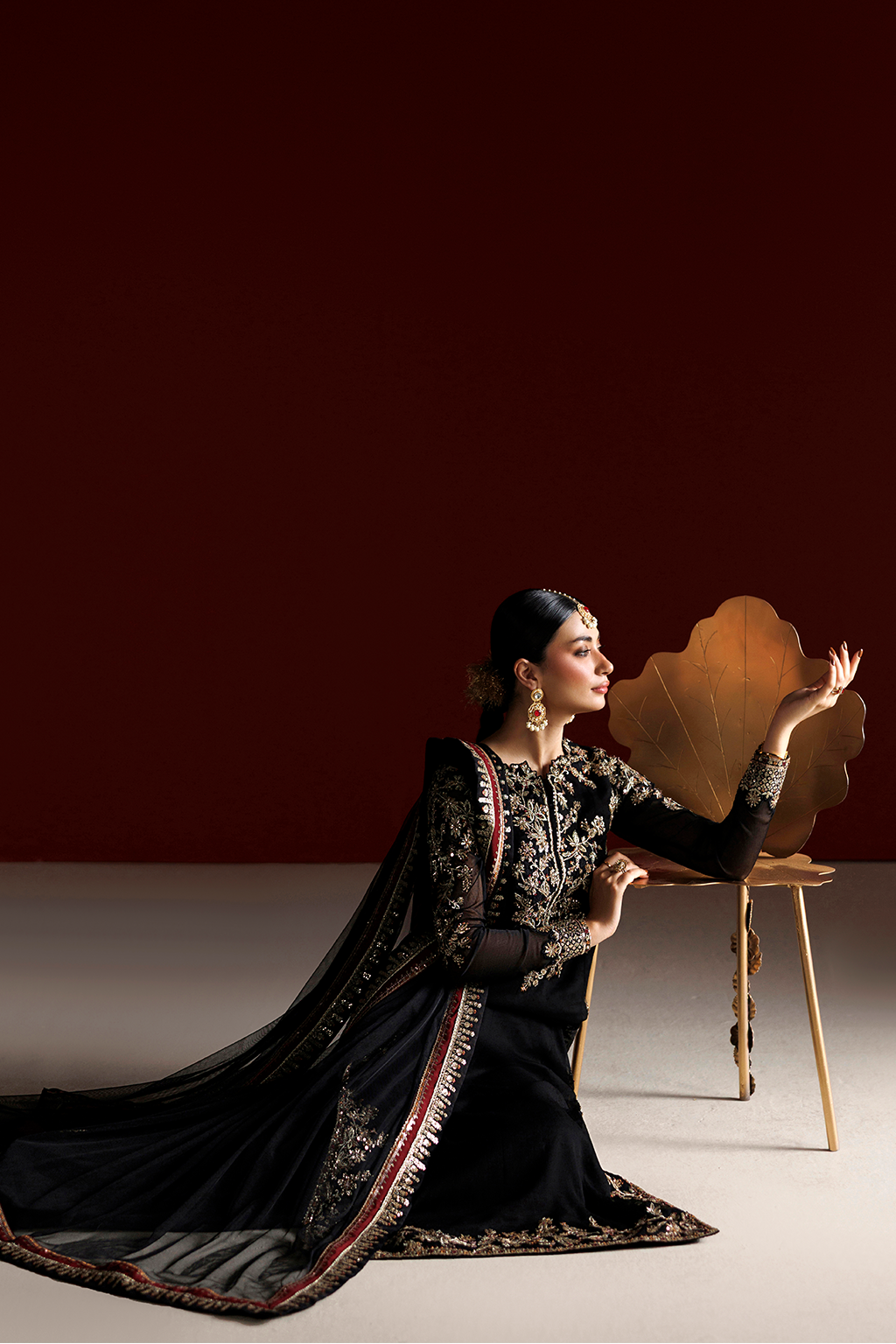 Iznik - Cc-107 Embroidered Chiffon
