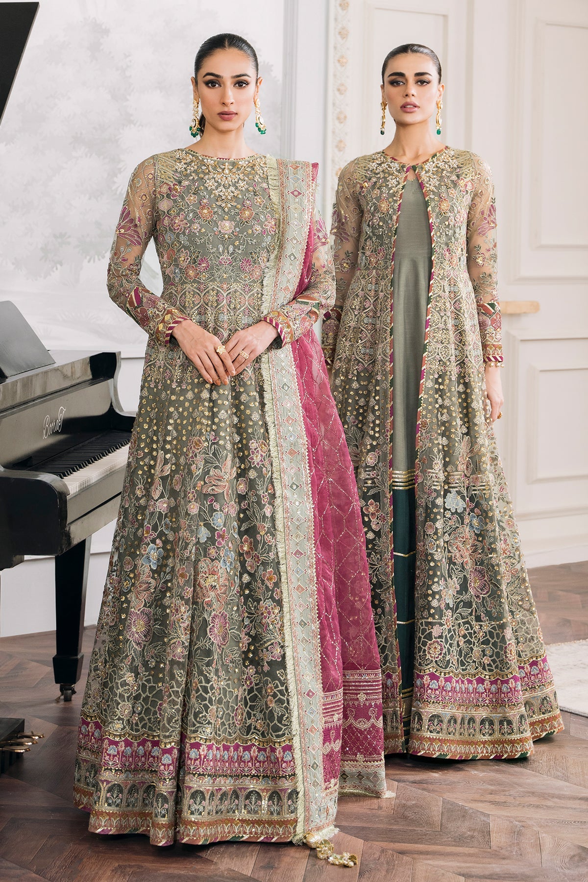 Baroque - Embroidered Net Ch12-02 Stitched