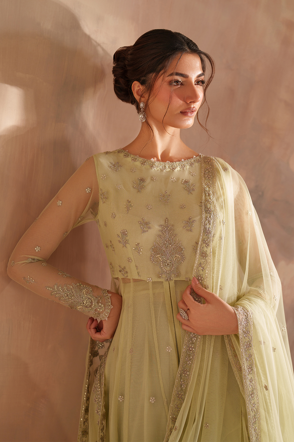 Iznik - Cc-73 Embroidered Net