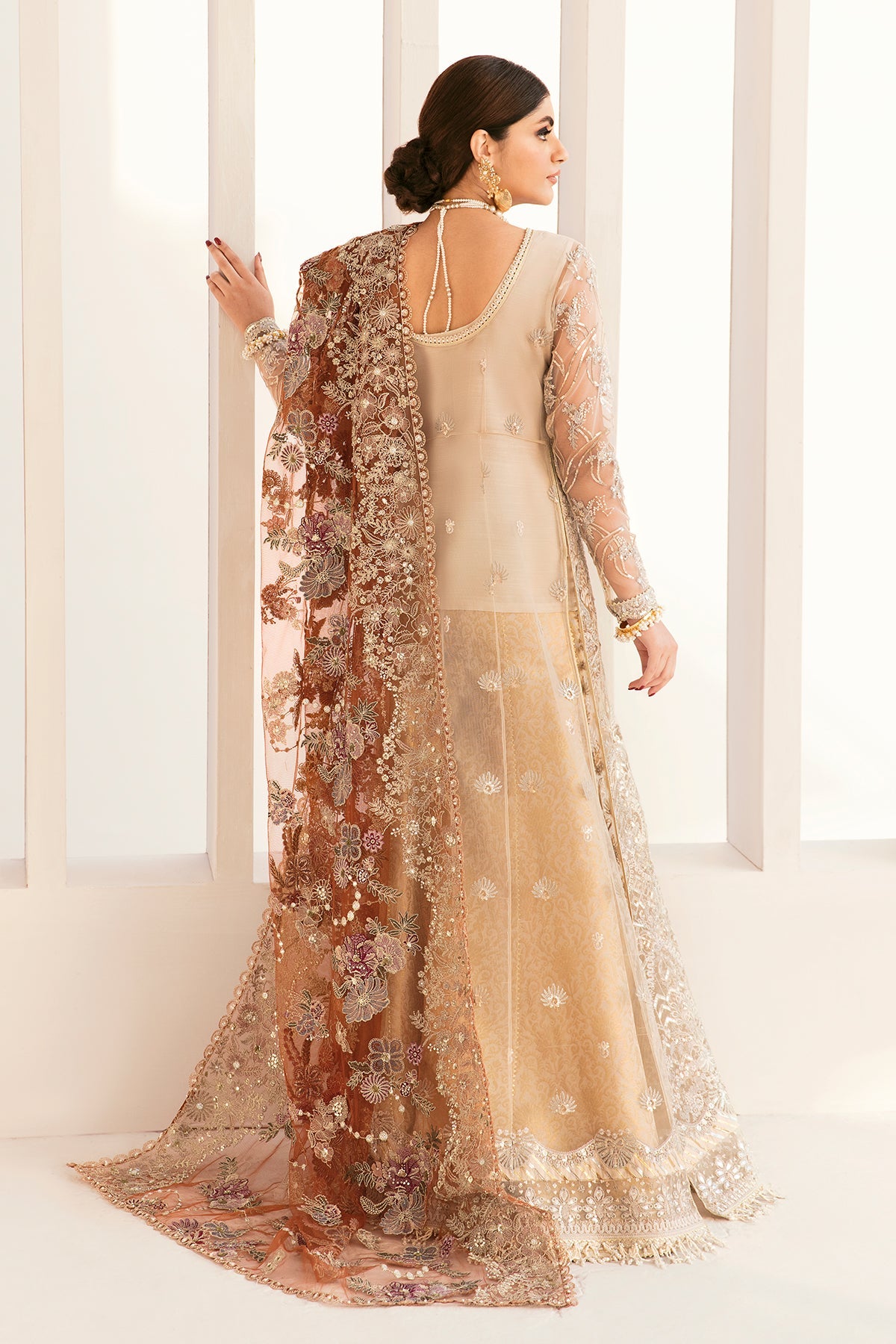 Baroque - Embroidered Net Ch11-03 Stitched