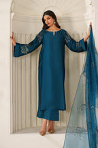 Iznik - Ue-616  Embroidered Ramen Silk