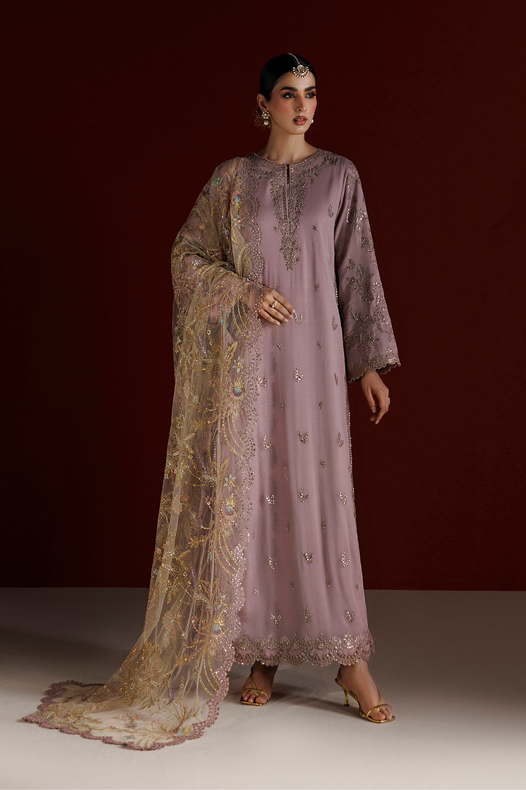 Iznik - Cc-106 Embroidered Chiffon