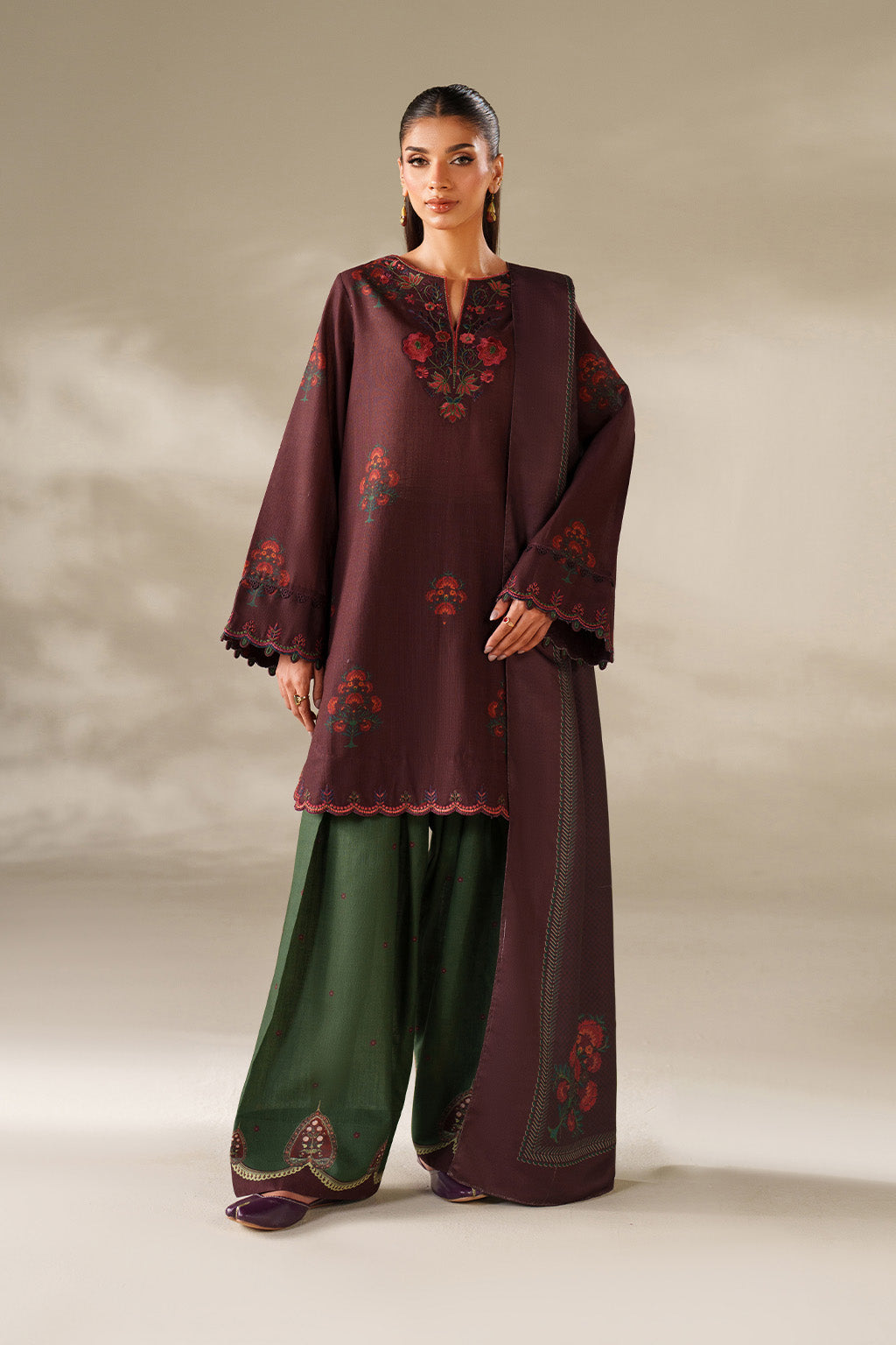Iznik - Ue-562  Printed Khaddar