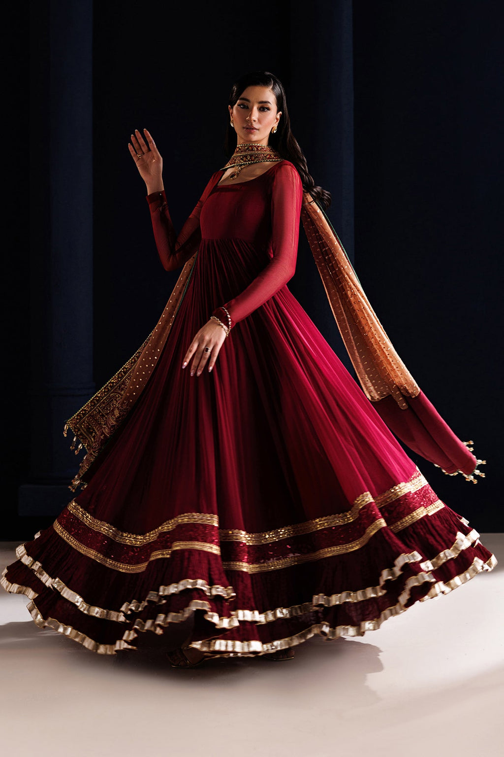 Baroque - Embroidered Chiffon PR-1315