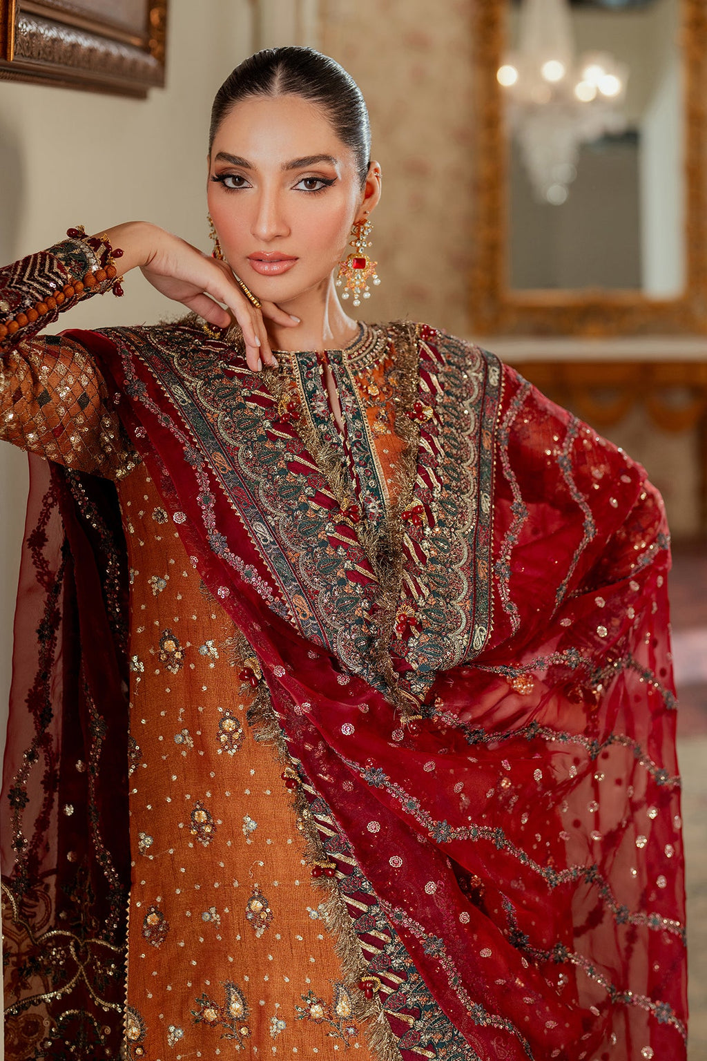 Baroque - Embroidered Net Ch13-01 Unstitched