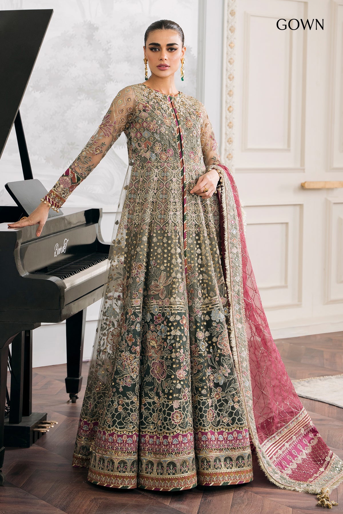 Baroque - Embroidered Net Ch12-02 Unstitched