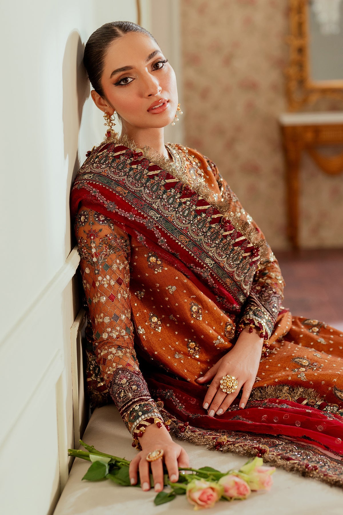 Baroque - Embroidered Net Ch13-01 Unstitched