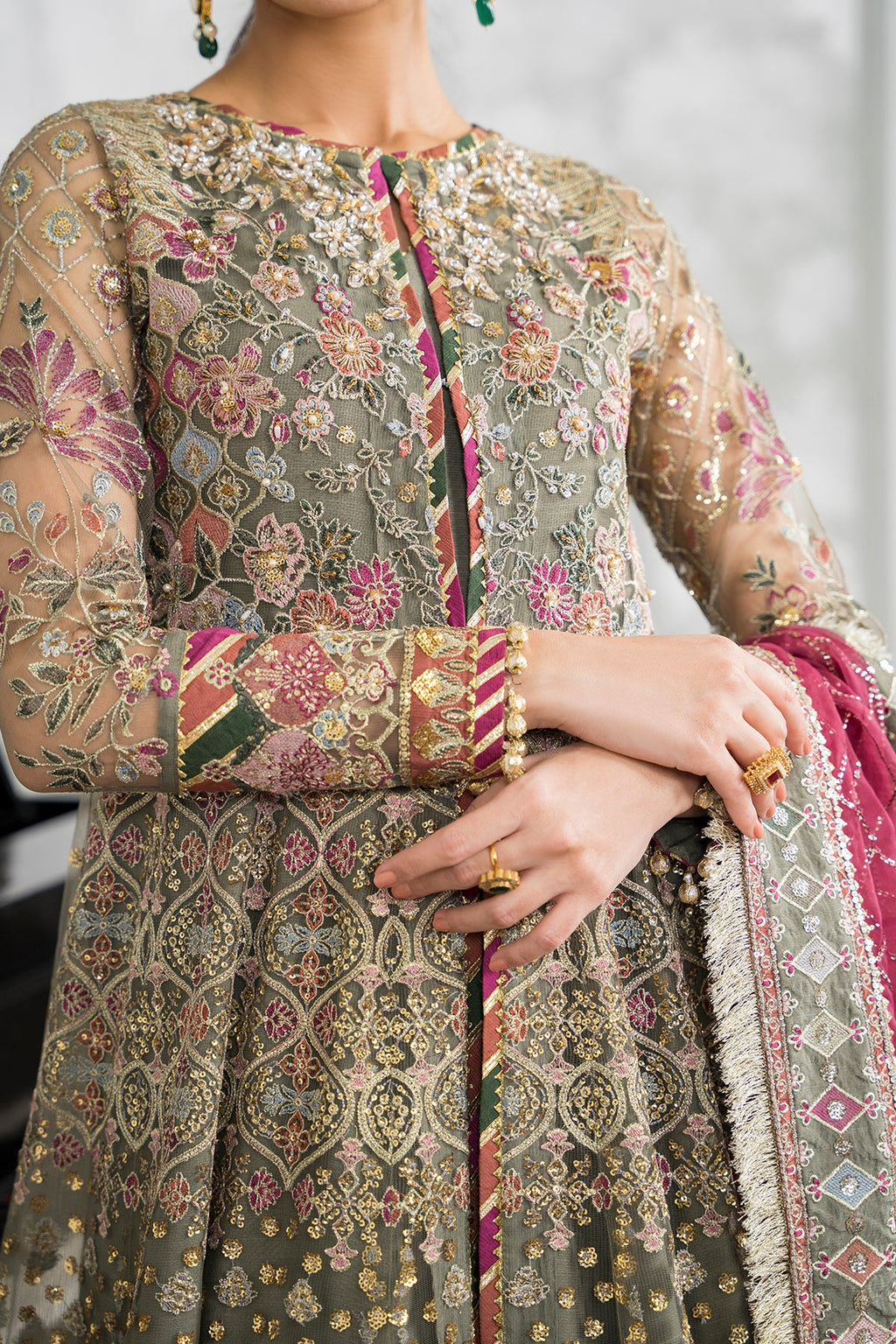 Baroque - Embroidered Net Ch12-02 Unstitched