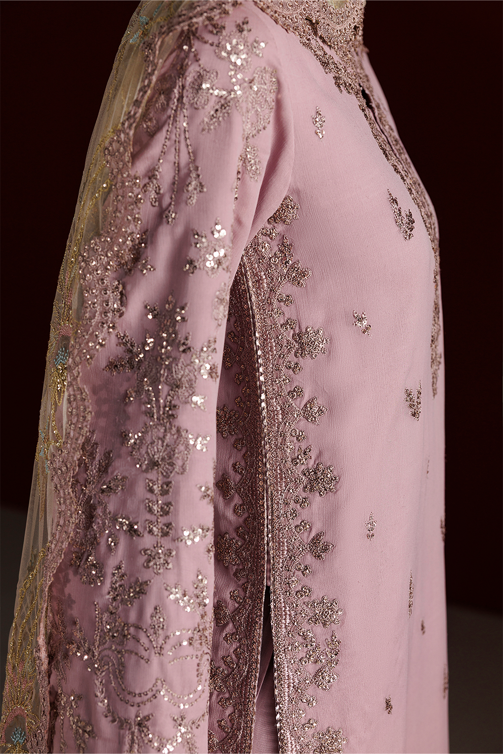 Iznik - Cc-106 Embroidered Chiffon