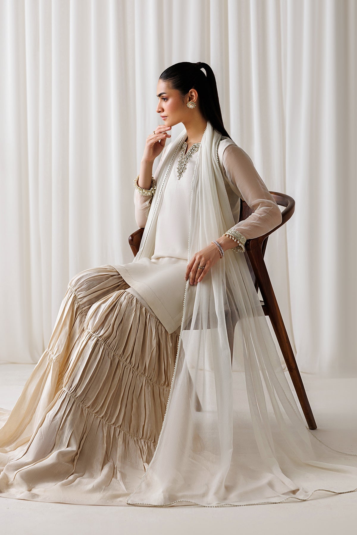 Baroque - Embroidered Chiffon En-1293