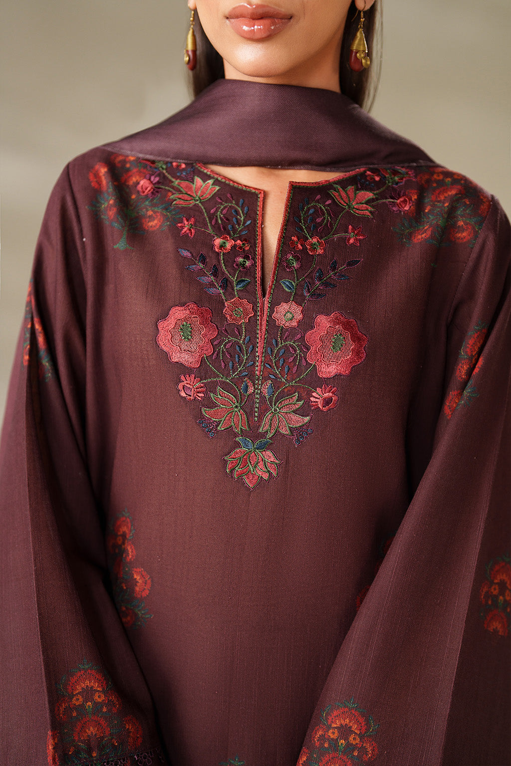 Iznik - Ue-562  Printed Khaddar