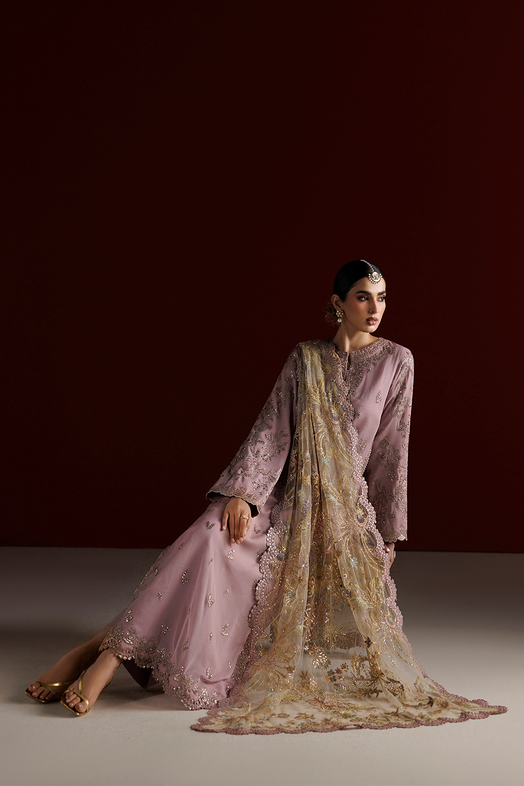 Iznik - Cc-106 Embroidered Chiffon