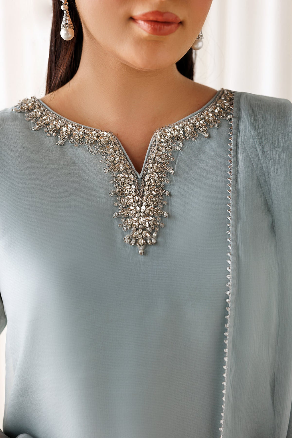 Baroque - Embroidered Chiffon En-1294