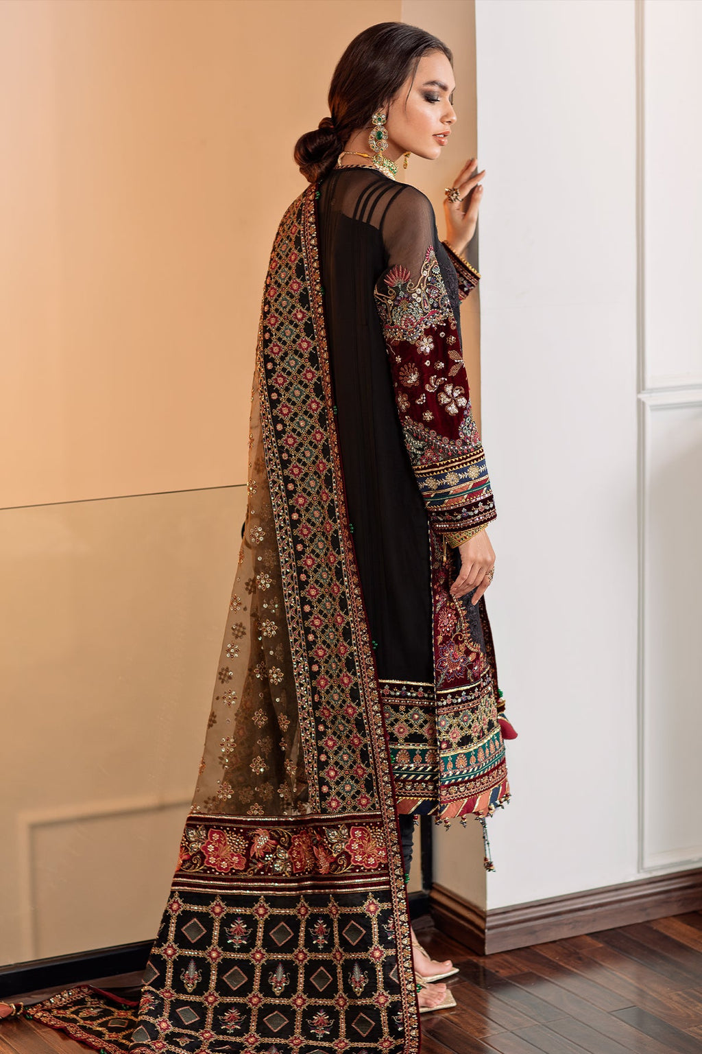 Baroque - Embroidered Chiffon Ch09-04 Stitched