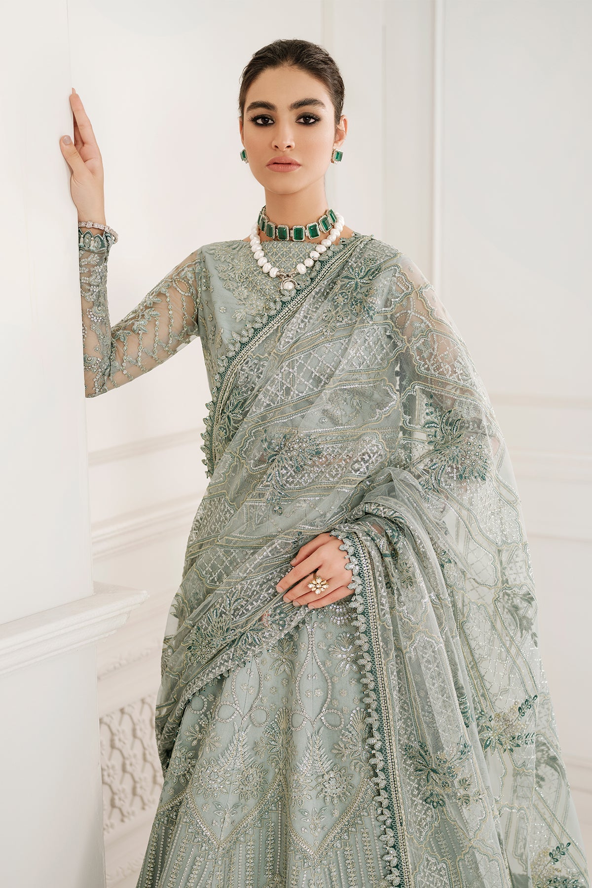 Baroque - Embroidered Net Ch10-05 Unstitched