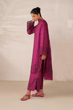 Iznik - Ue-593 Embroidered Textured Lawn