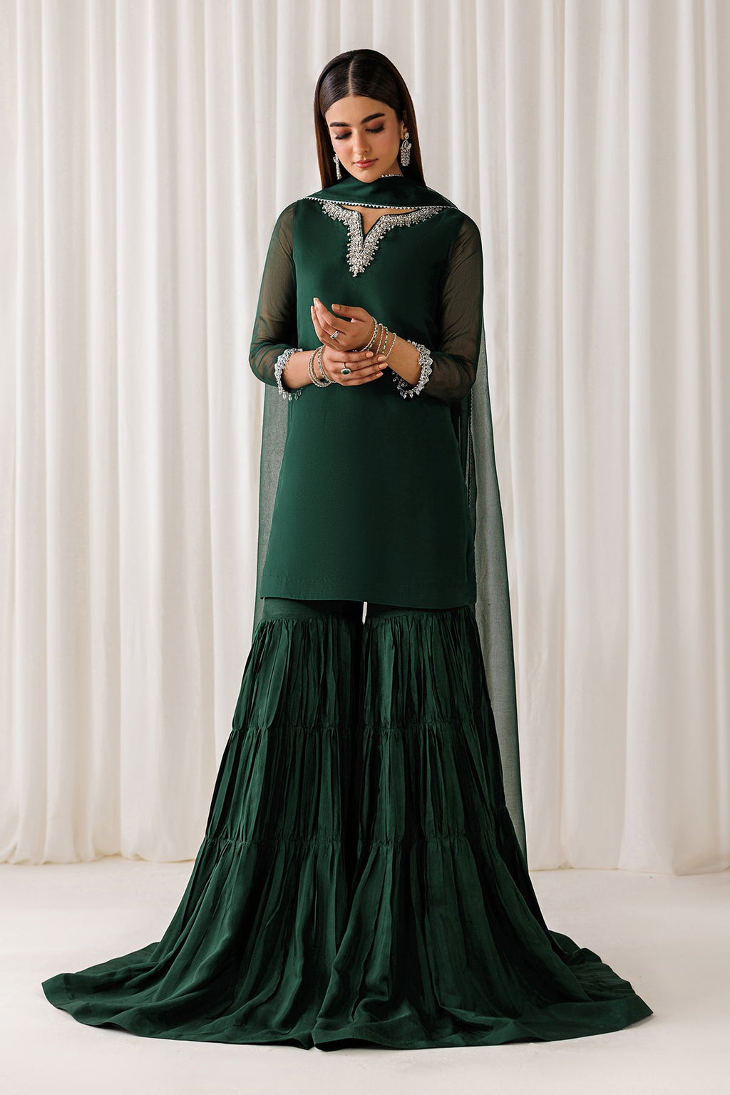 Baroque - Embroidered Chiffon En-1291