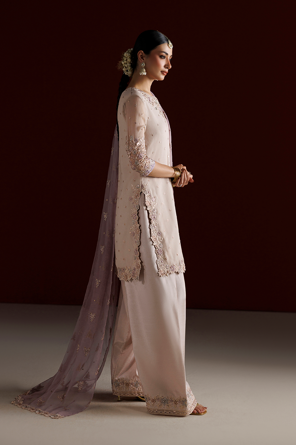 Iznik - Cc-104 Embroidered Chiffon