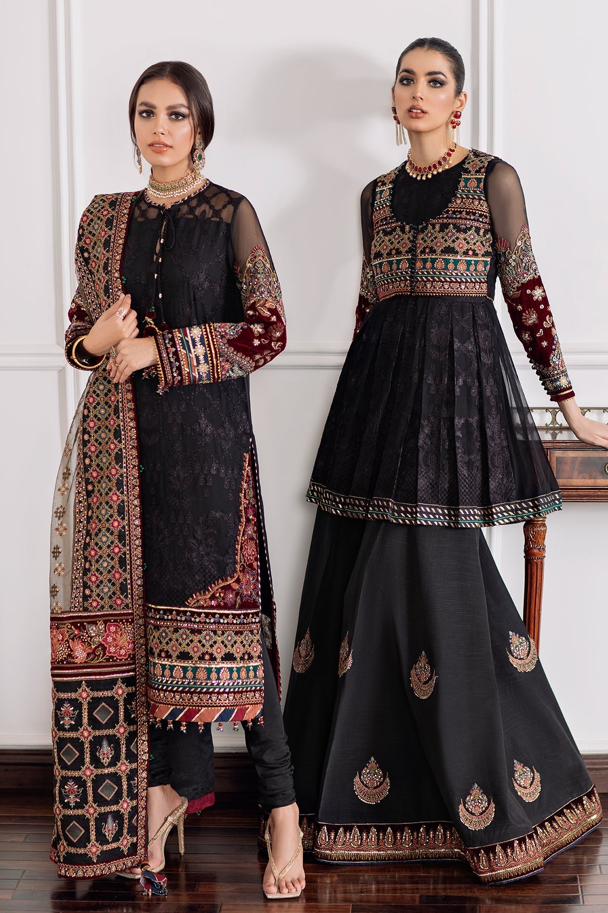 Baroque - Embroidered Chiffon Ch09-04 Stitched