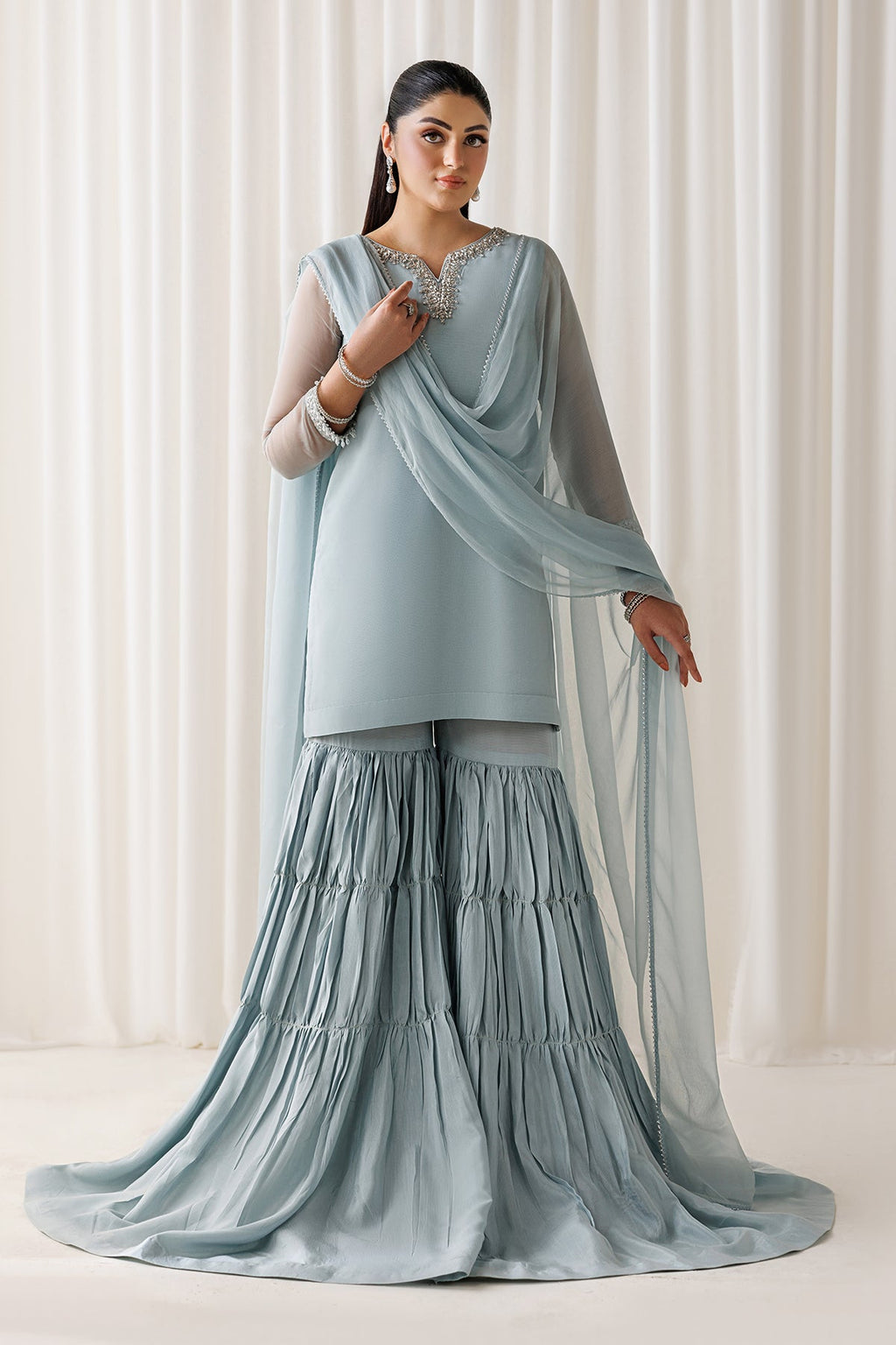 Baroque - Embroidered Chiffon En-1294