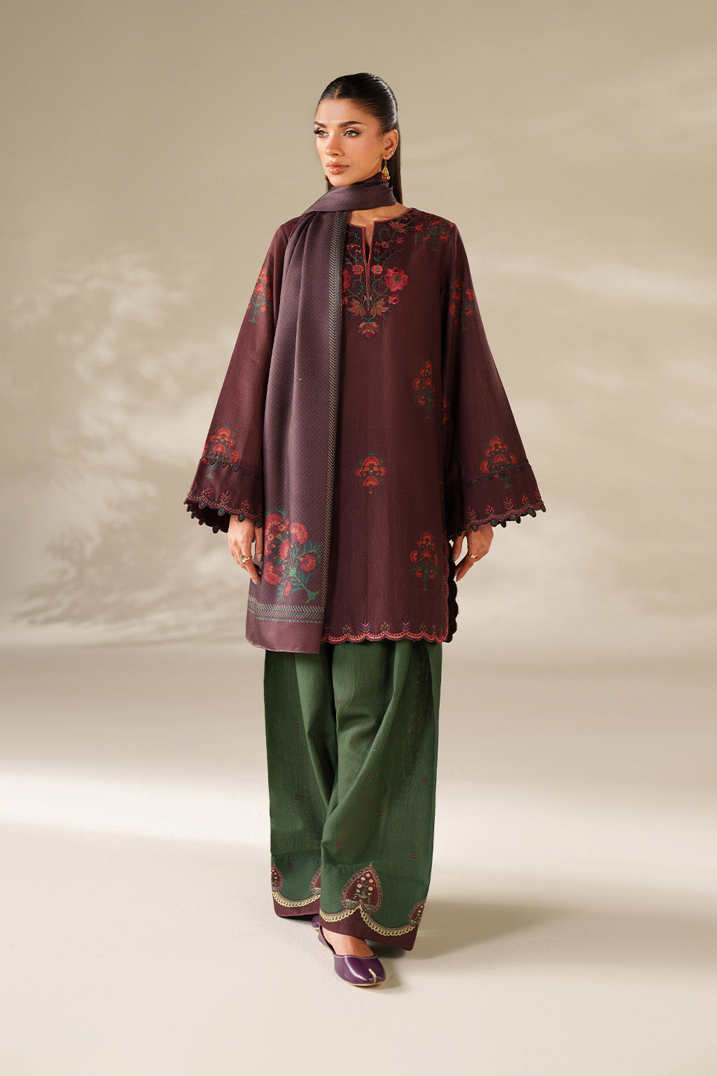 Iznik - Ue-562  Printed Khaddar