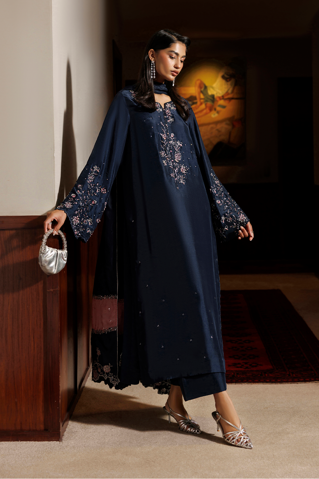 Iznik - Ue-723 Embroidered Ramen Silk
