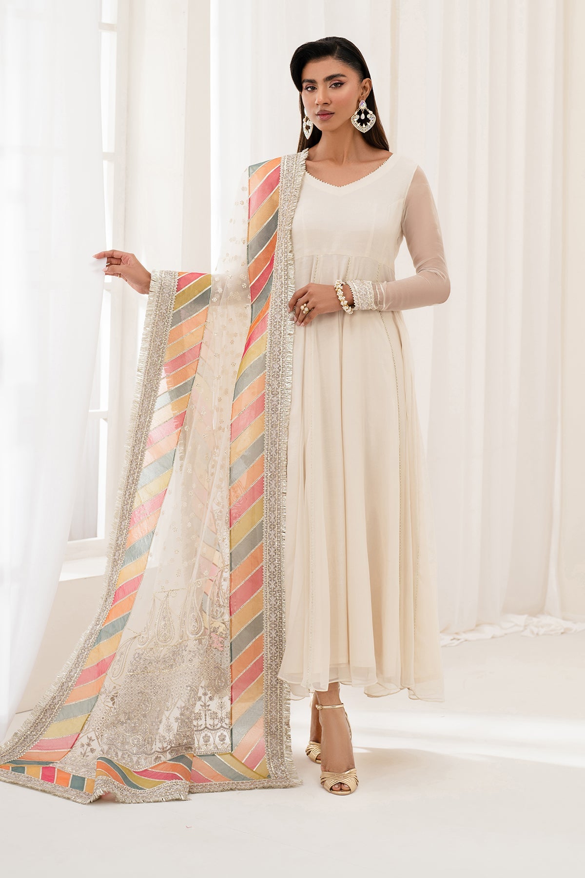 Baroque - Embroidered Chiffon PR-1098