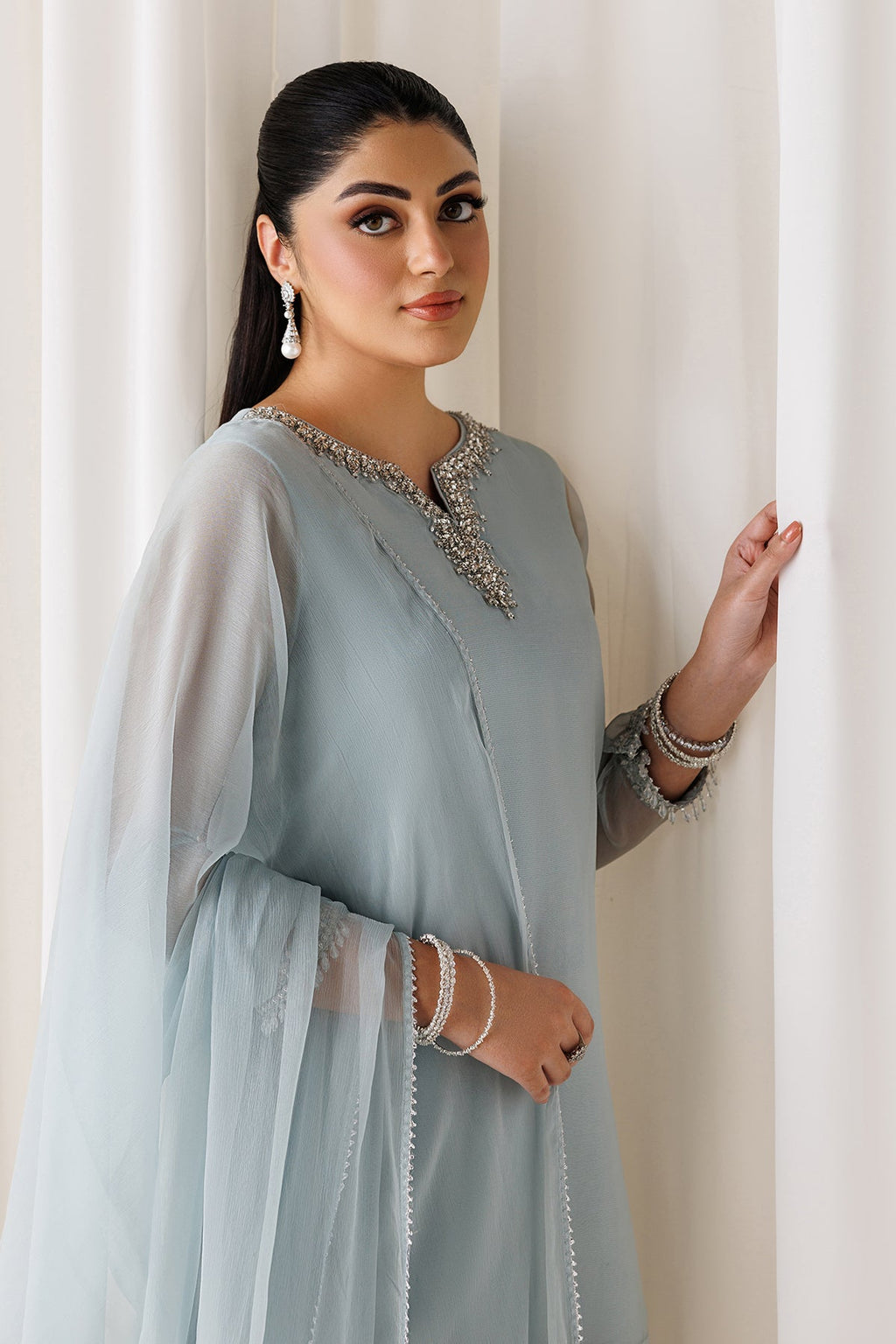 Baroque - Embroidered Chiffon En-1294