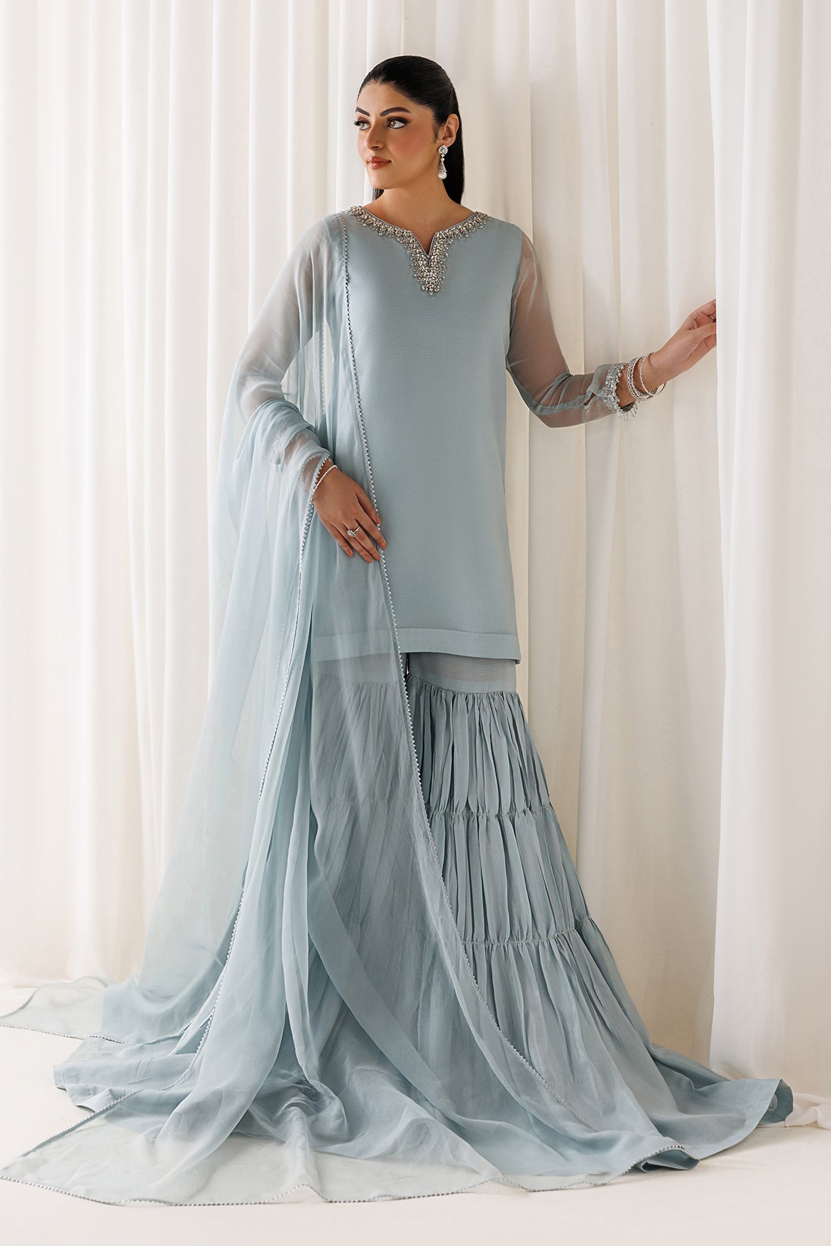 Baroque - Embroidered Chiffon En-1294