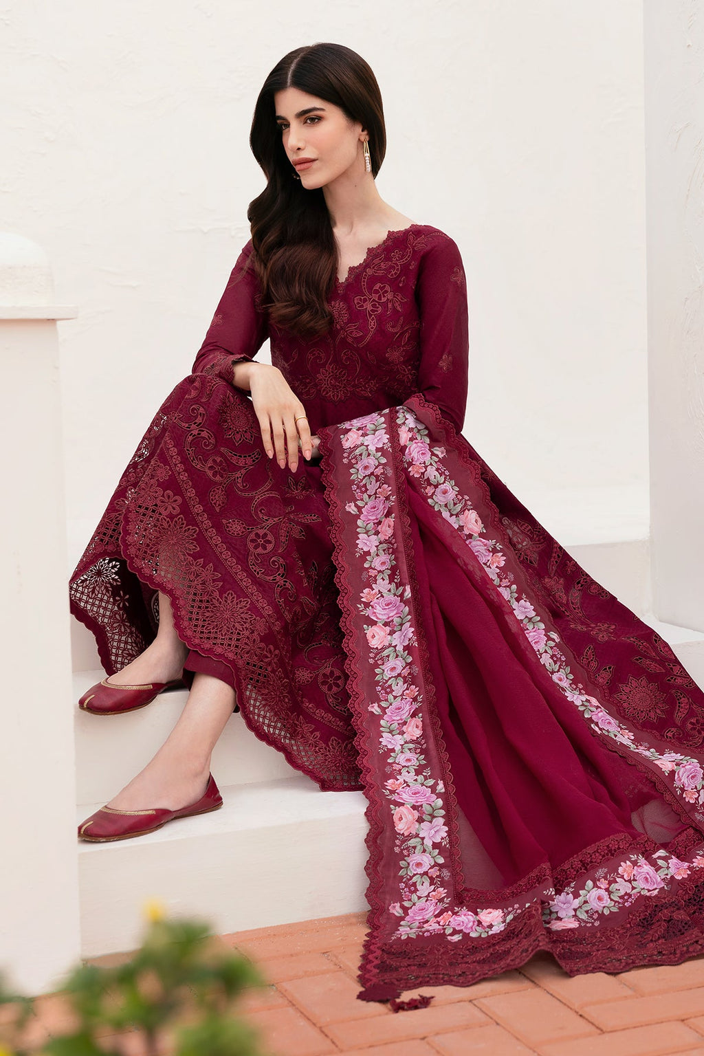 Baroque - Embroidered Lawn El-D05 Stitched