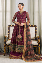 Baroque - Embroidered Chiffon Ch12-03 Stitched
