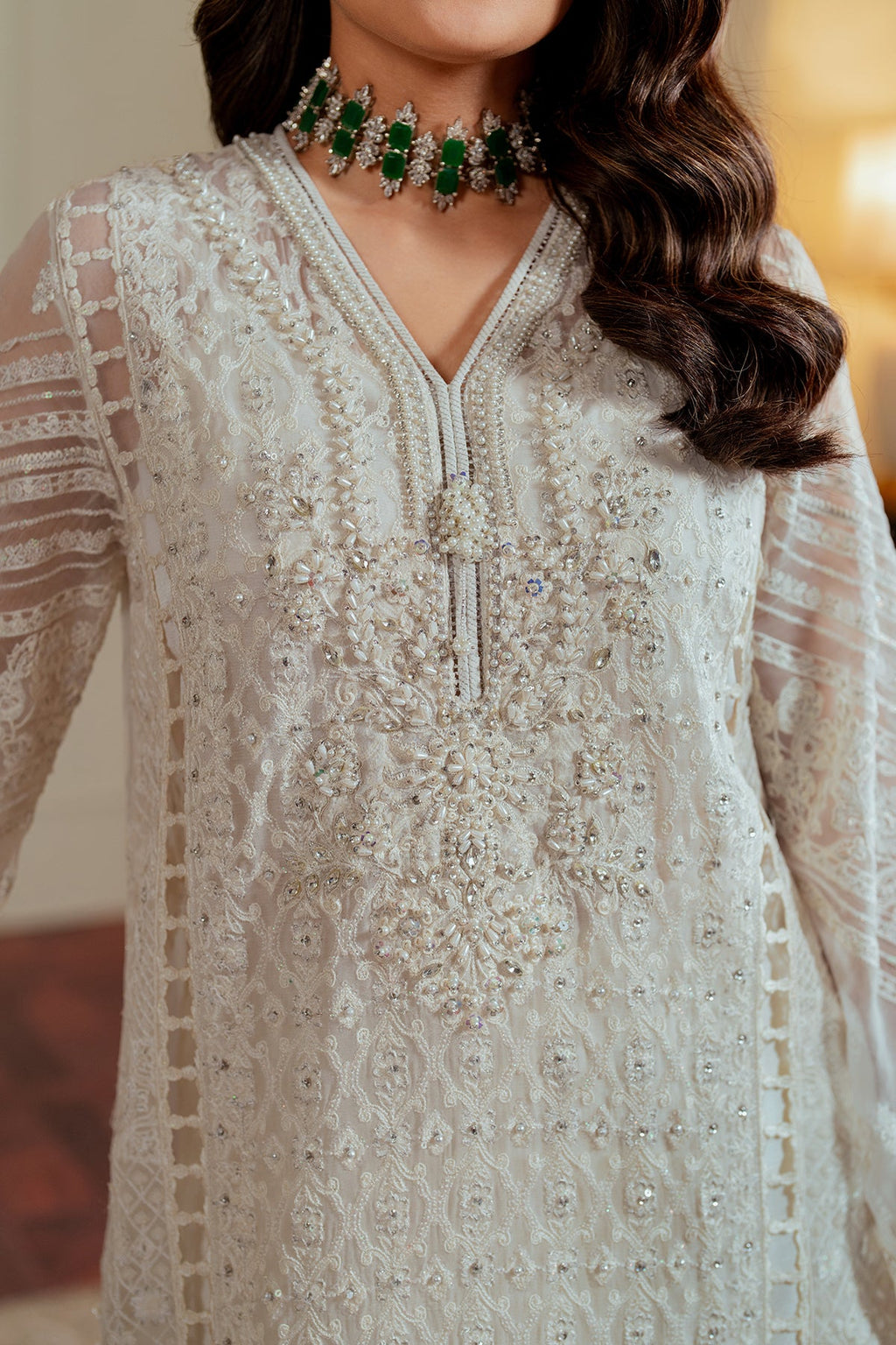 Baroque - Embroidered Chiffon Ch13-02 Stitched