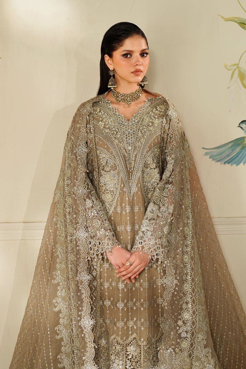 Baroque - Embroidered Chiffon Ch14-08 Unstitched