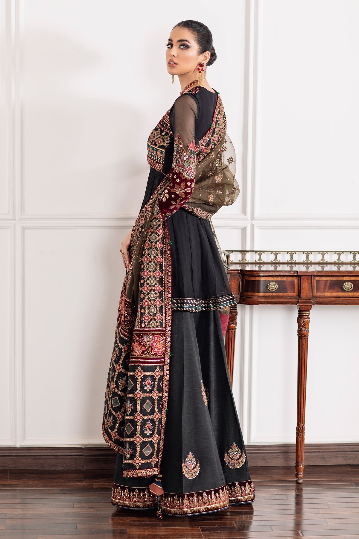 Baroque - Embroidered Chiffon Ch09-04 Unstitched