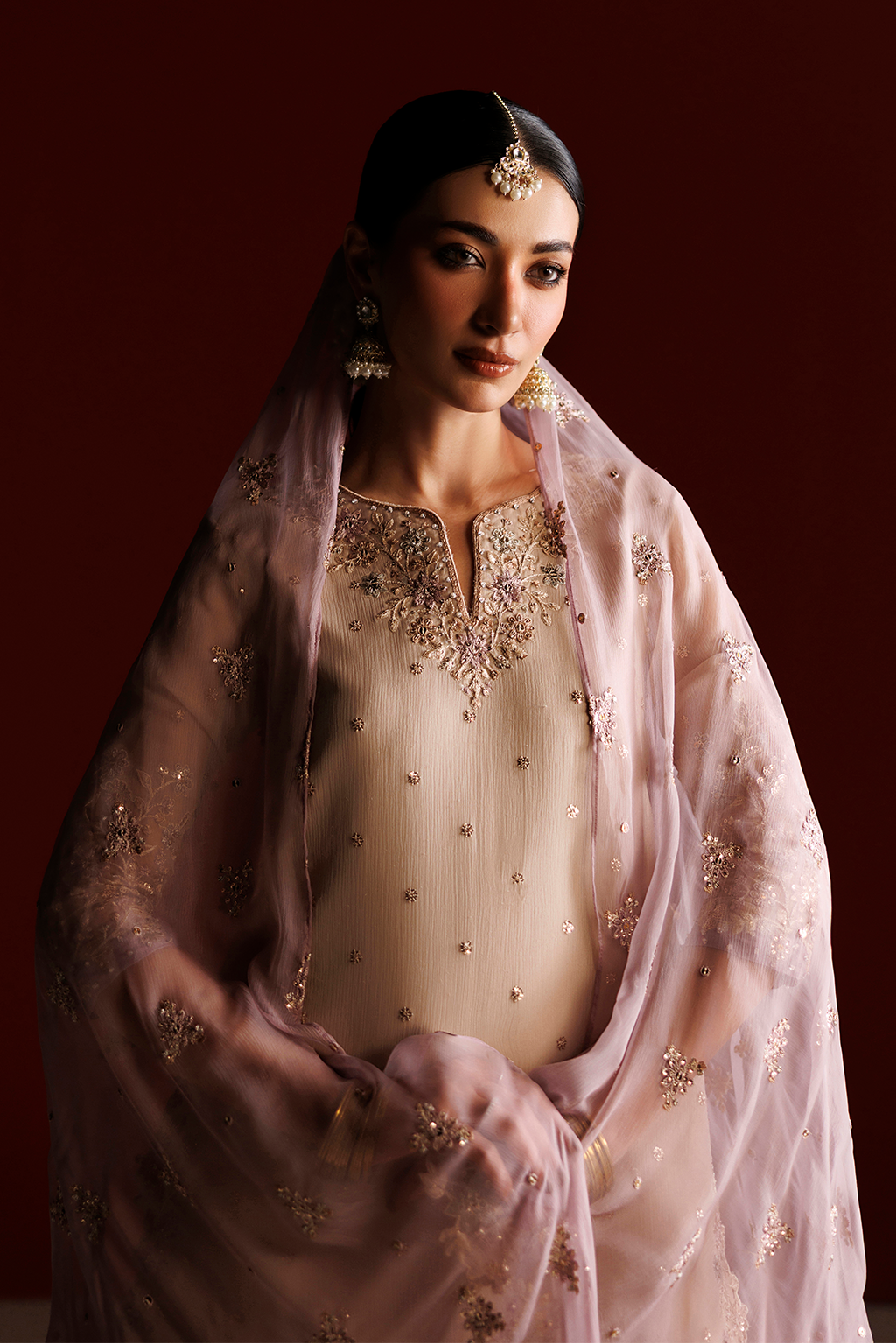 Iznik - Cc-104 Embroidered Chiffon