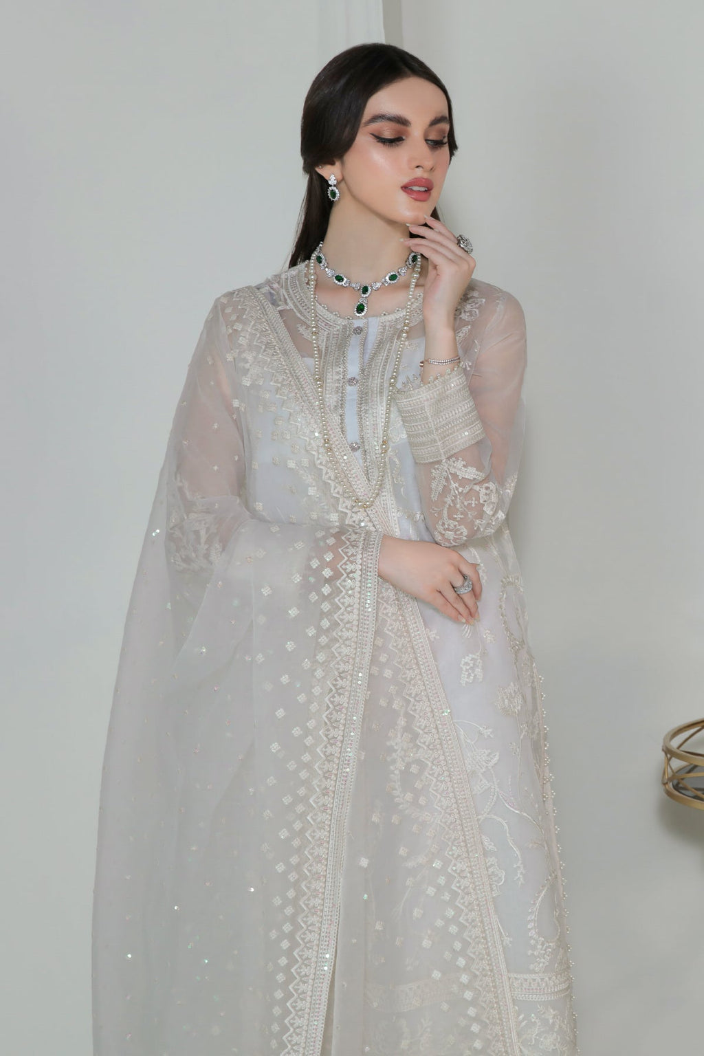 Baroque - Embroidered Organza UF-186