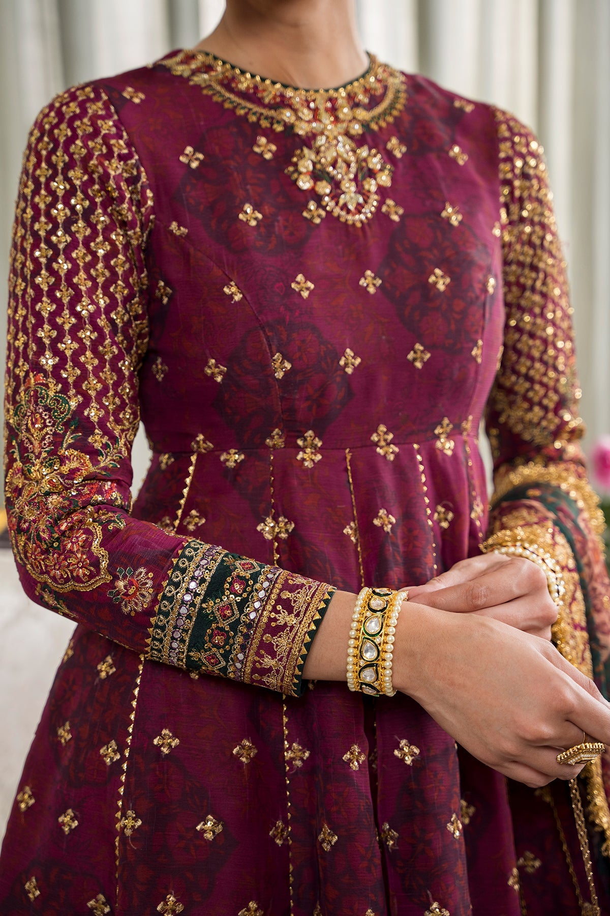 Baroque - Embroidered Chiffon Ch12-03 Stitched