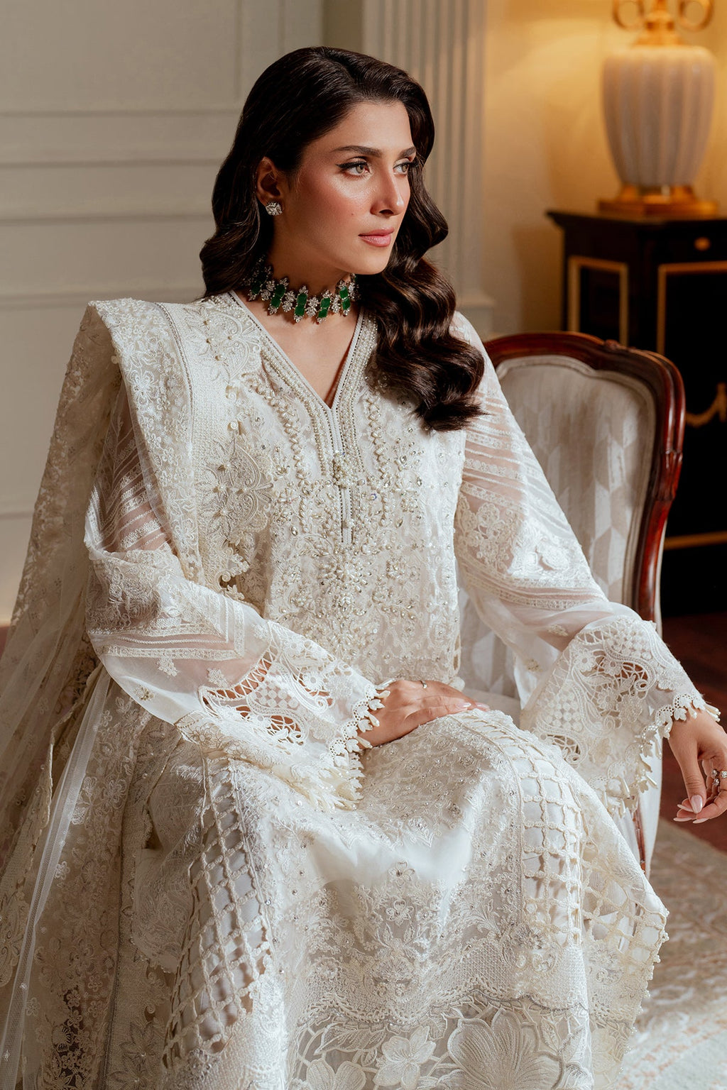 Baroque - Embroidered Chiffon Ch13-02 Stitched