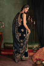 Iznik - Iv-51 Embroidered Velvet