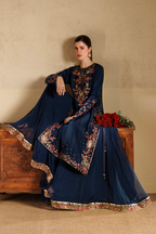 Iznik - Ue-728 Embroidered Pure Ramen Silk