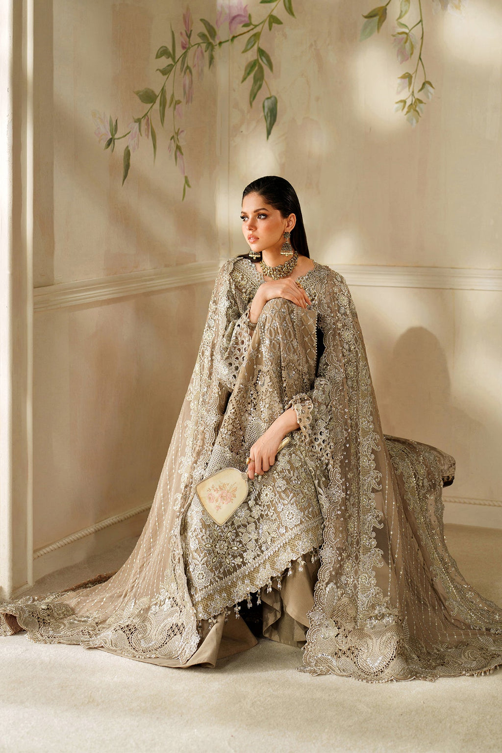 Baroque - Embroidered Chiffon Ch14-08 Stitched