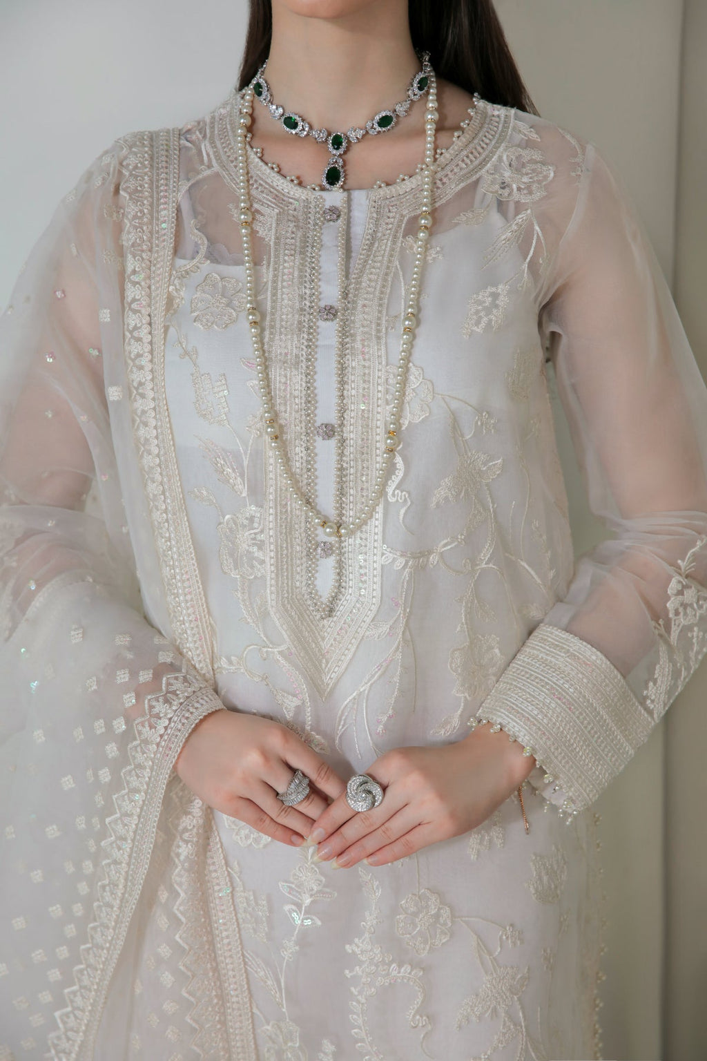 Baroque - Embroidered Organza UF-186