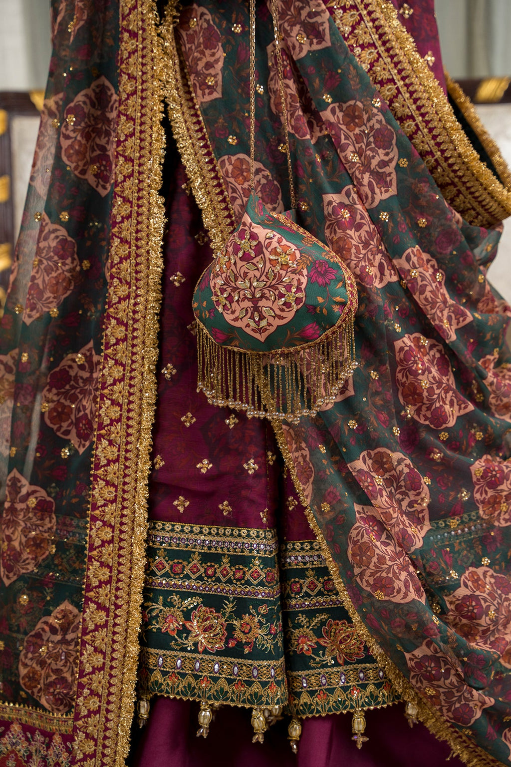 Baroque - Embroidered Chiffon Ch12-03 Stitched