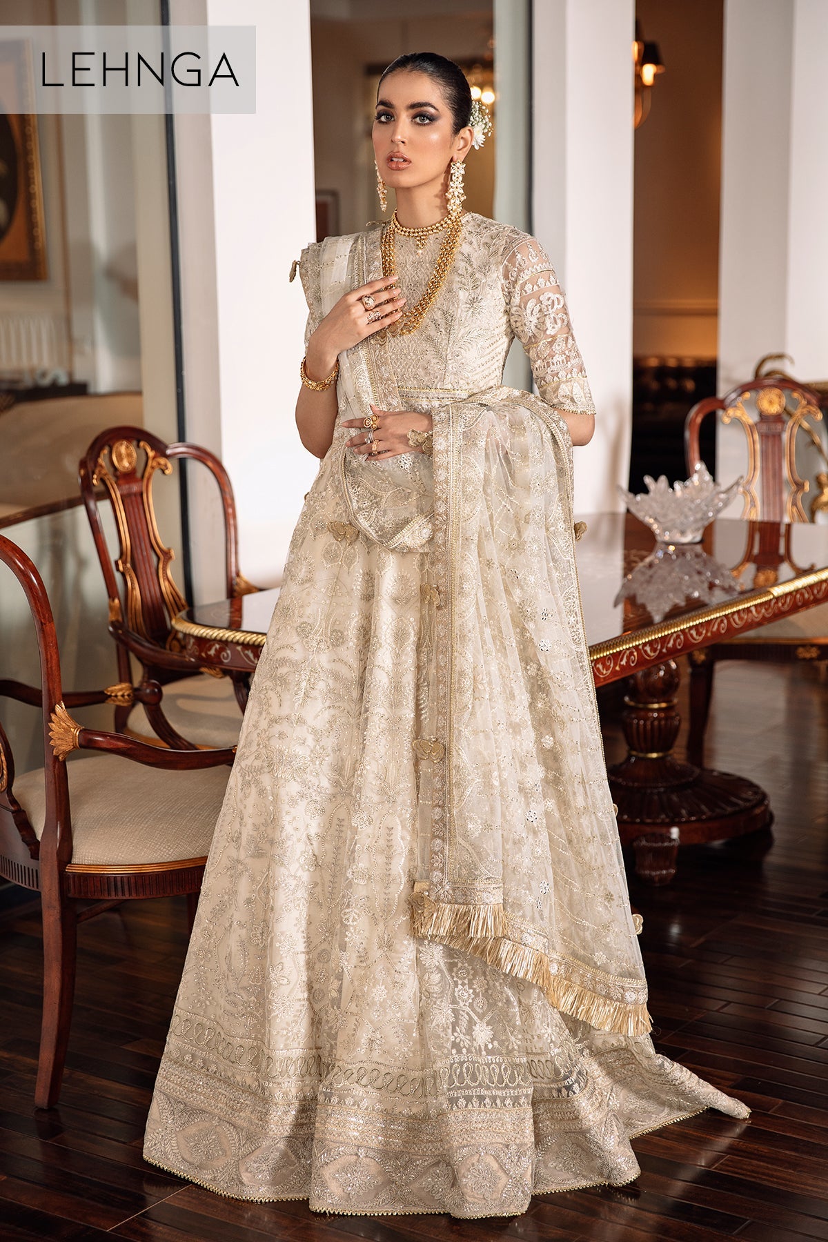 Baroque - Embroidered Net Ch09-05 Stitched