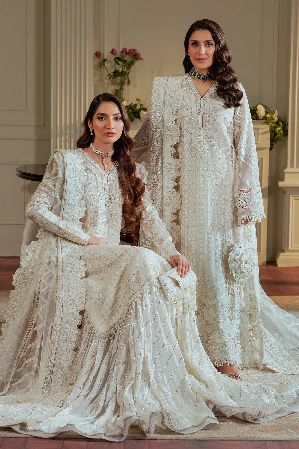 Baroque - Embroidered Chiffon Ch13-02 Stitched