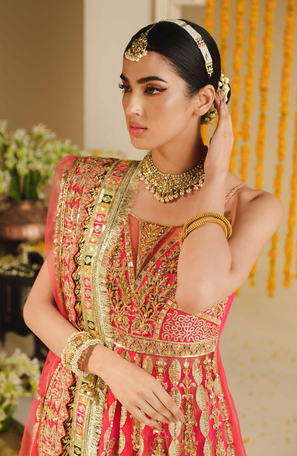 Maryum N Maria - Bridal Lehenga - Surai (Mw40180)