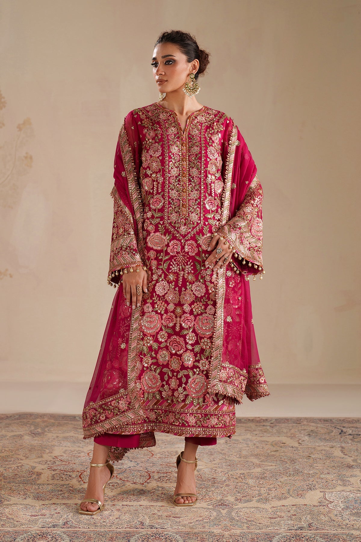 Baroque - Embroidered Chiffon UF-4363