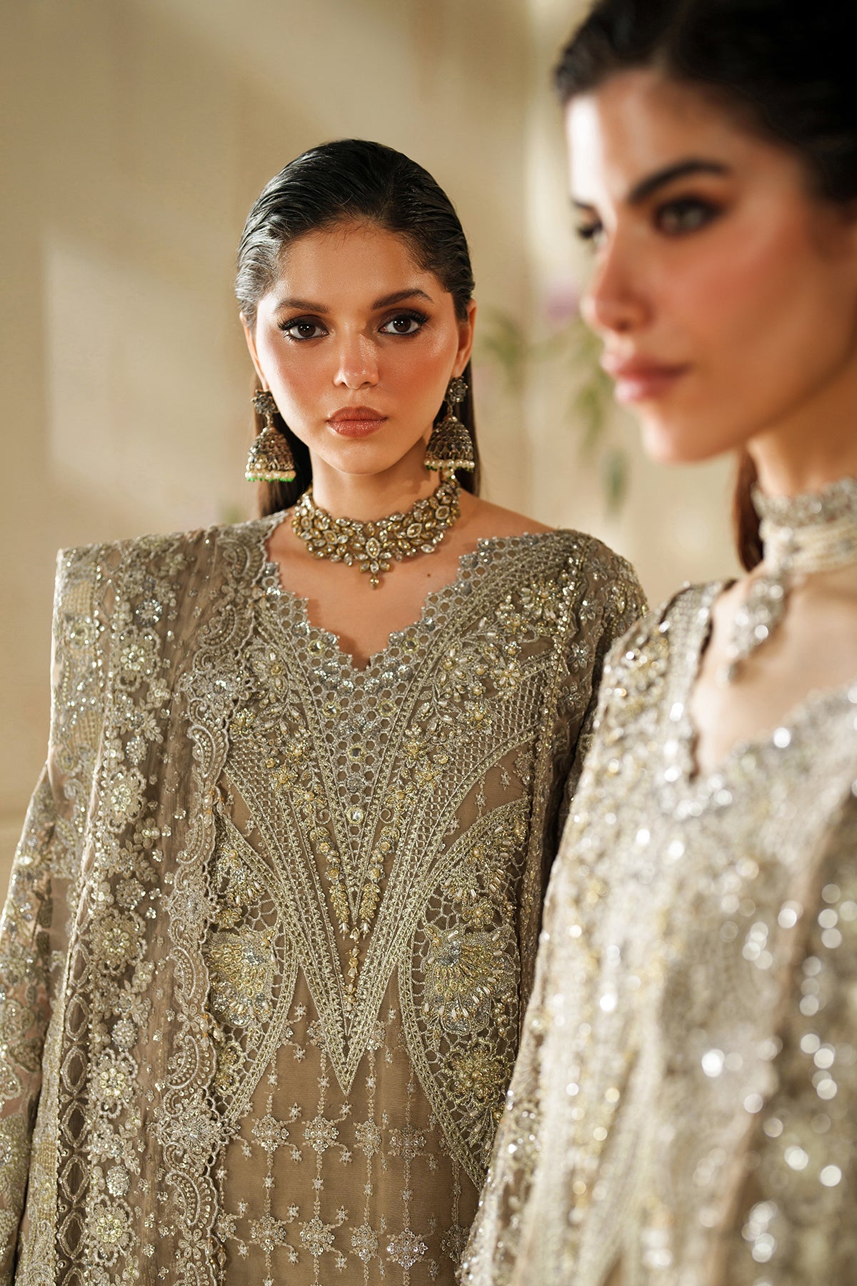 Baroque - Embroidered Chiffon Ch14-08 Stitched